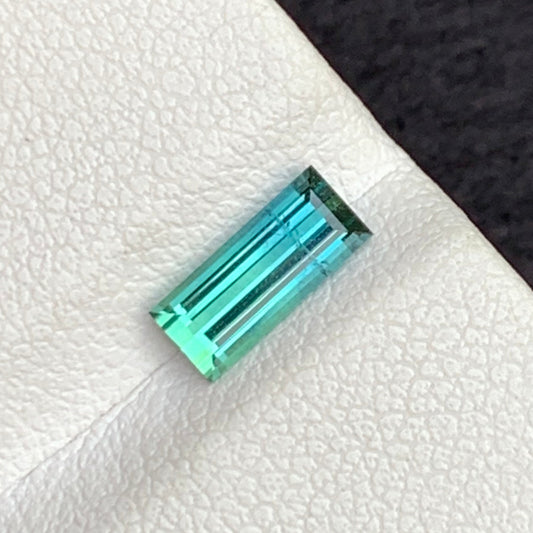 0.80 Carat Bicolor Tourmaline – Emerald Cut | Natural Afghan Gemstone