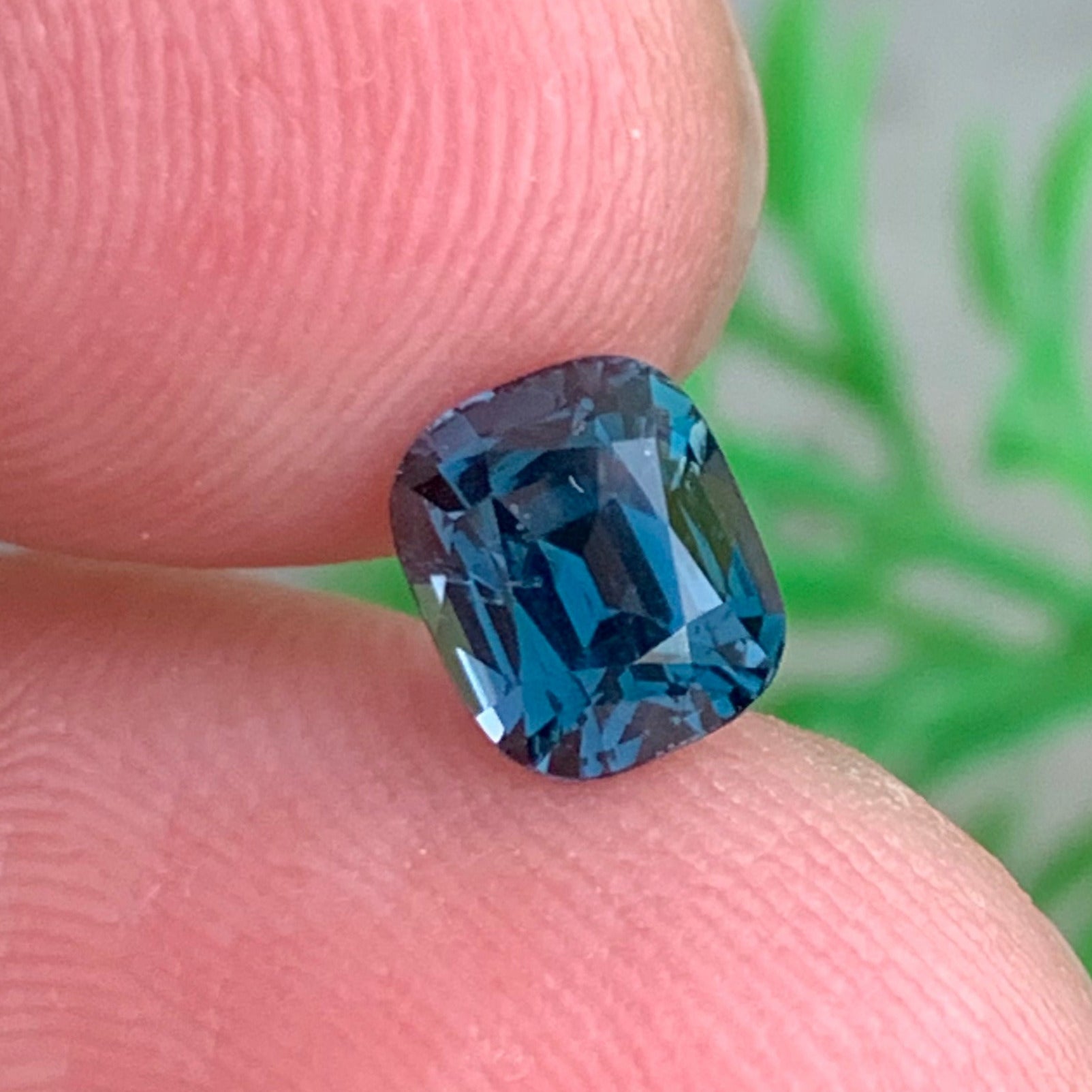 1.55 Carat Grayish Blue Spinel,  Sri Lanka Spinel for Jewelry - Cushion Cut