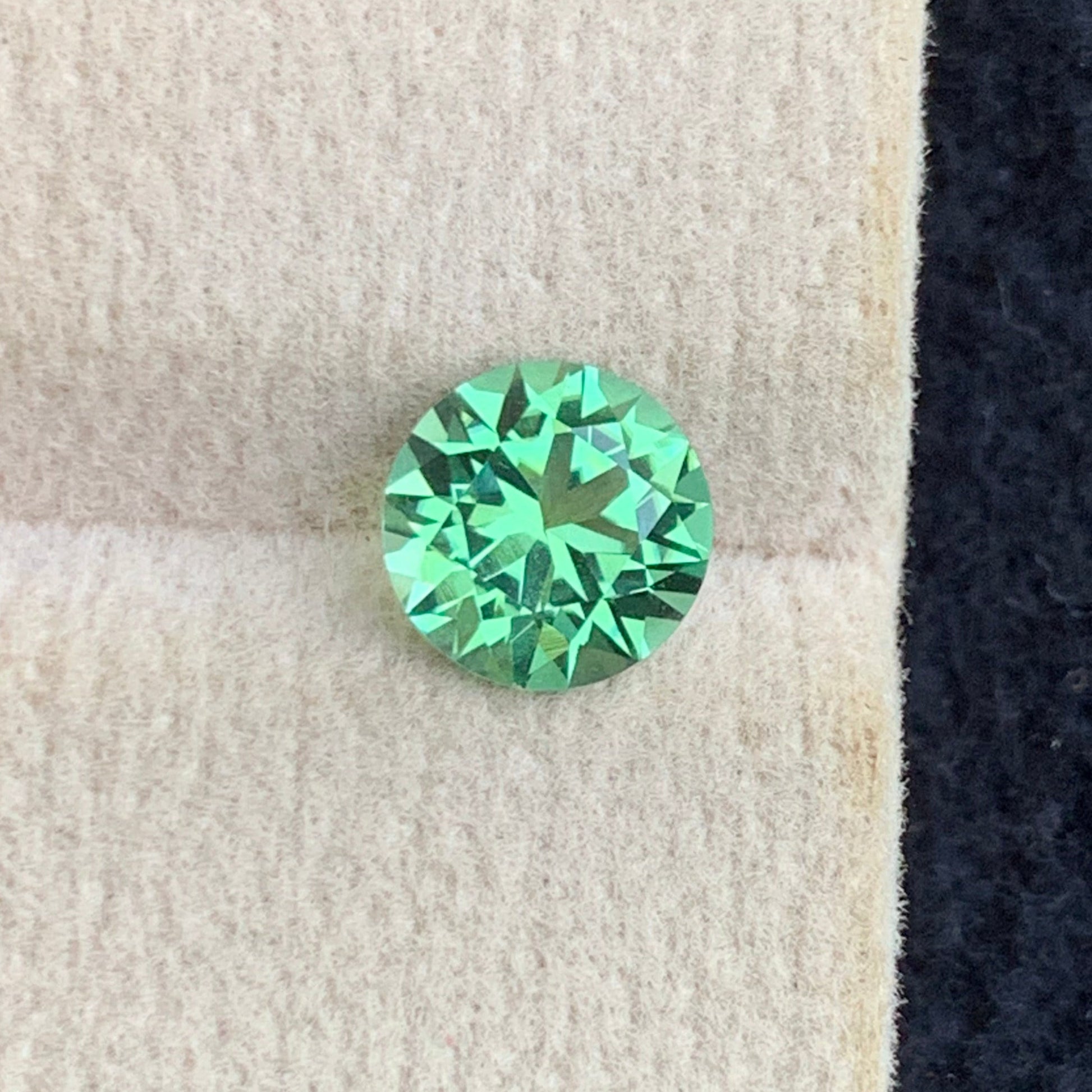 Apple Green Tourmaline ring