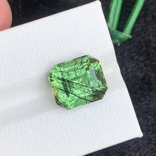 Green Rutile Peridot stone
Green Rutile Peridot jewelry