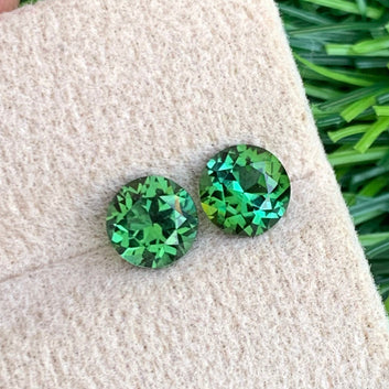 Vivid Green Tourmaline pair
Vivid Green Tourmaline earrings