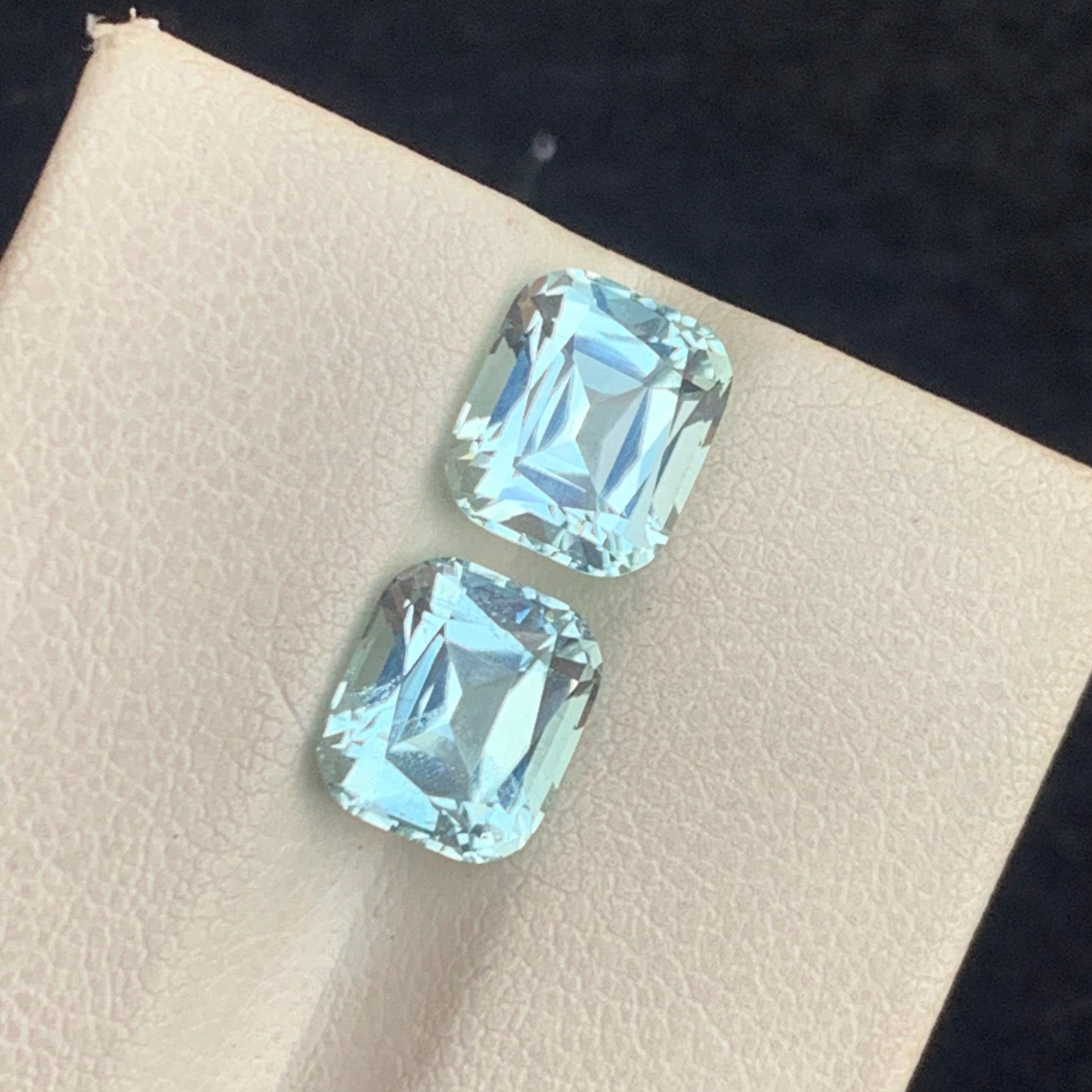 Blue Aquamarine Pair