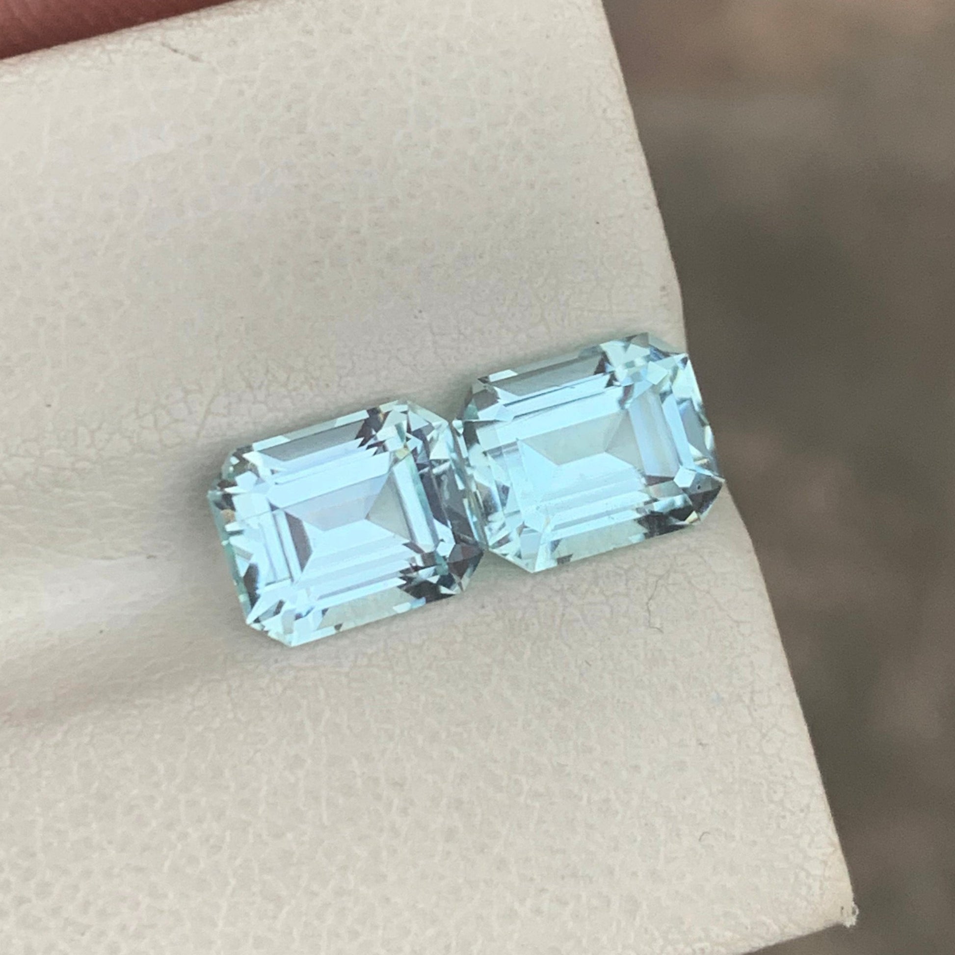 Aquamarine Gemstone Pair