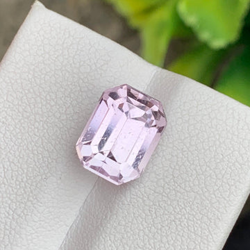 Natural Pink Kunzite from Afghanistan, Emerald Cut 6.00 Cts