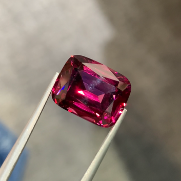 Pinkish Red Garnet ring