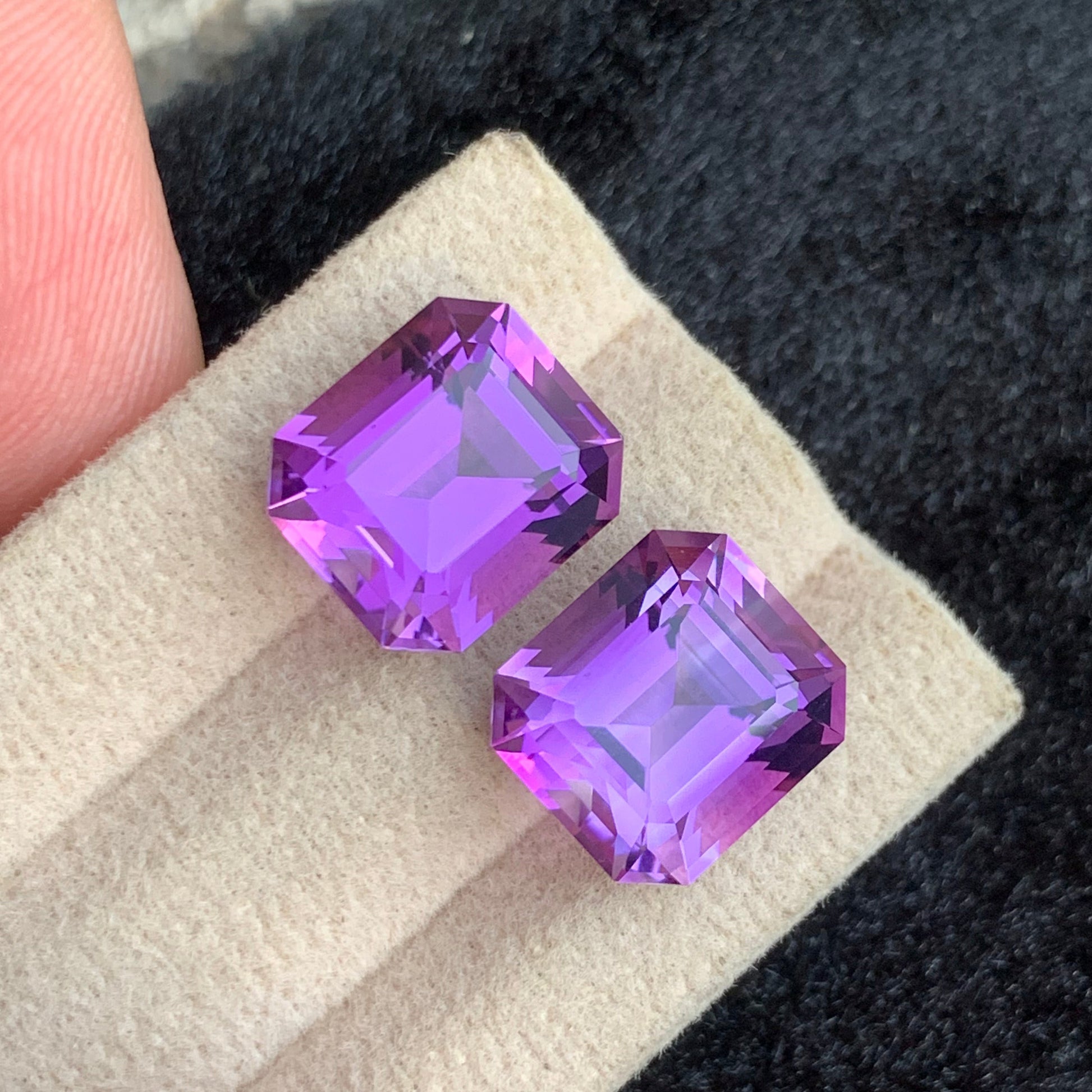 Pink Purple Amethyst pair
 Pink Purple Amethyst earrings