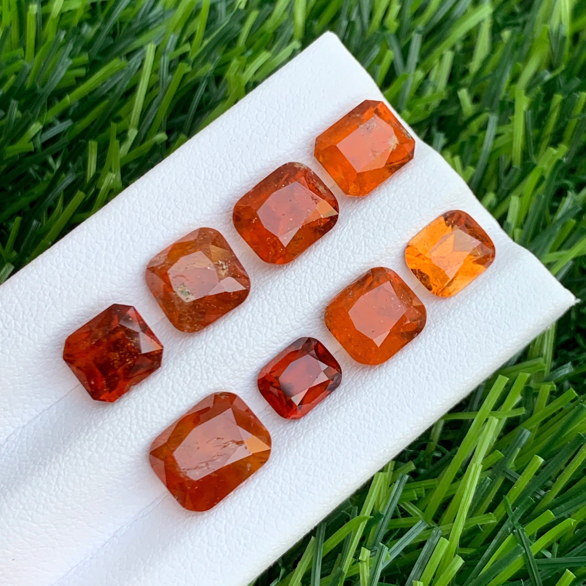 Hessonite Stone Lot 