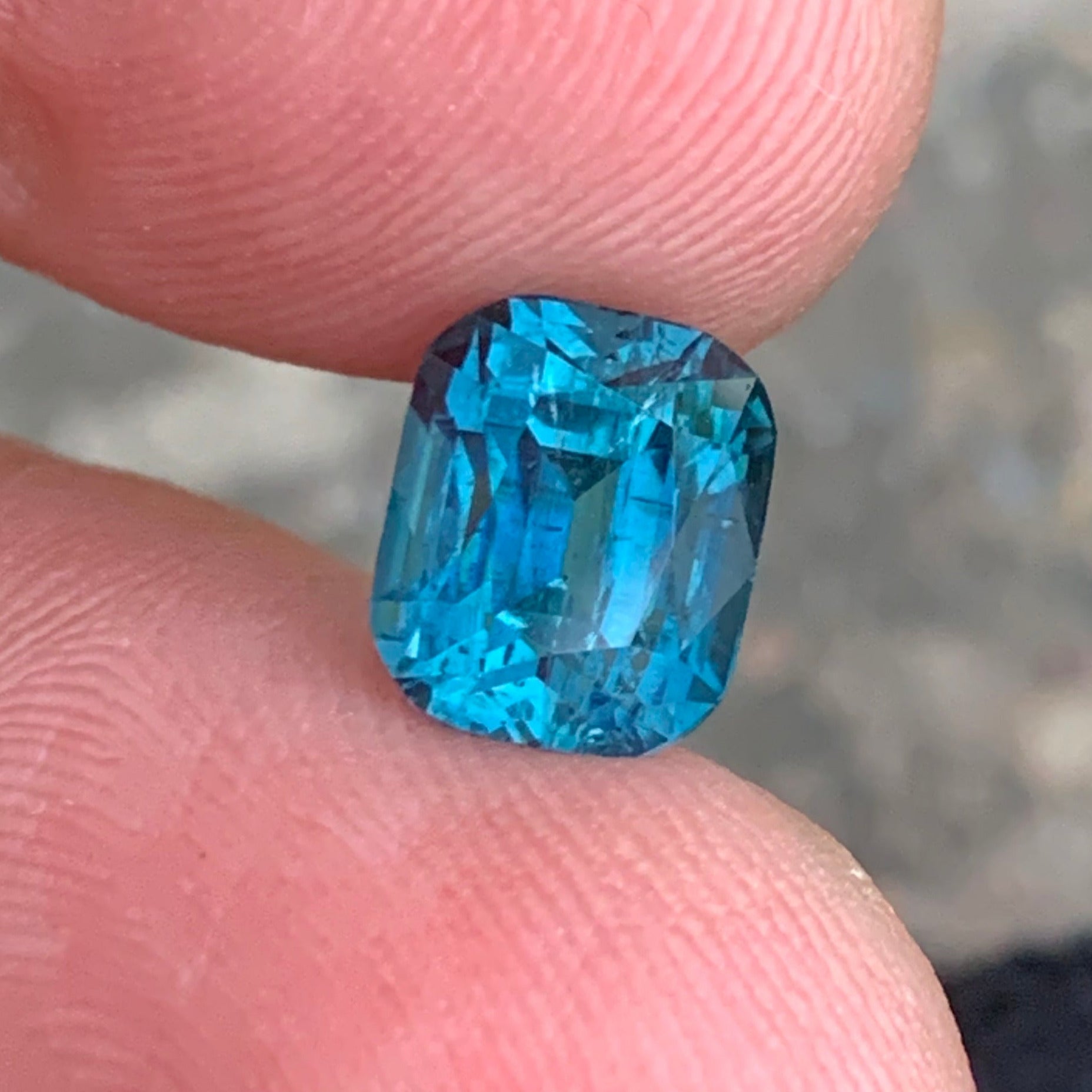  Ink Blue Tourmaline pendant