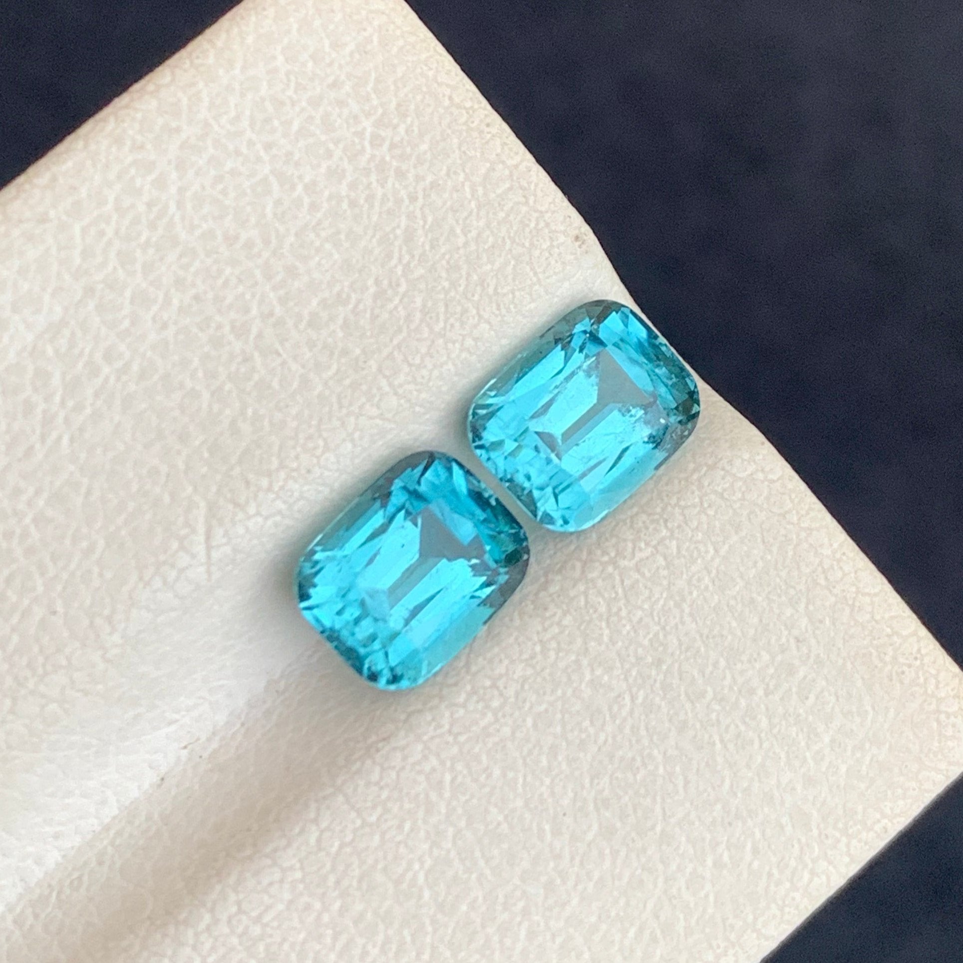 Neon Blue Tourmaline Pair