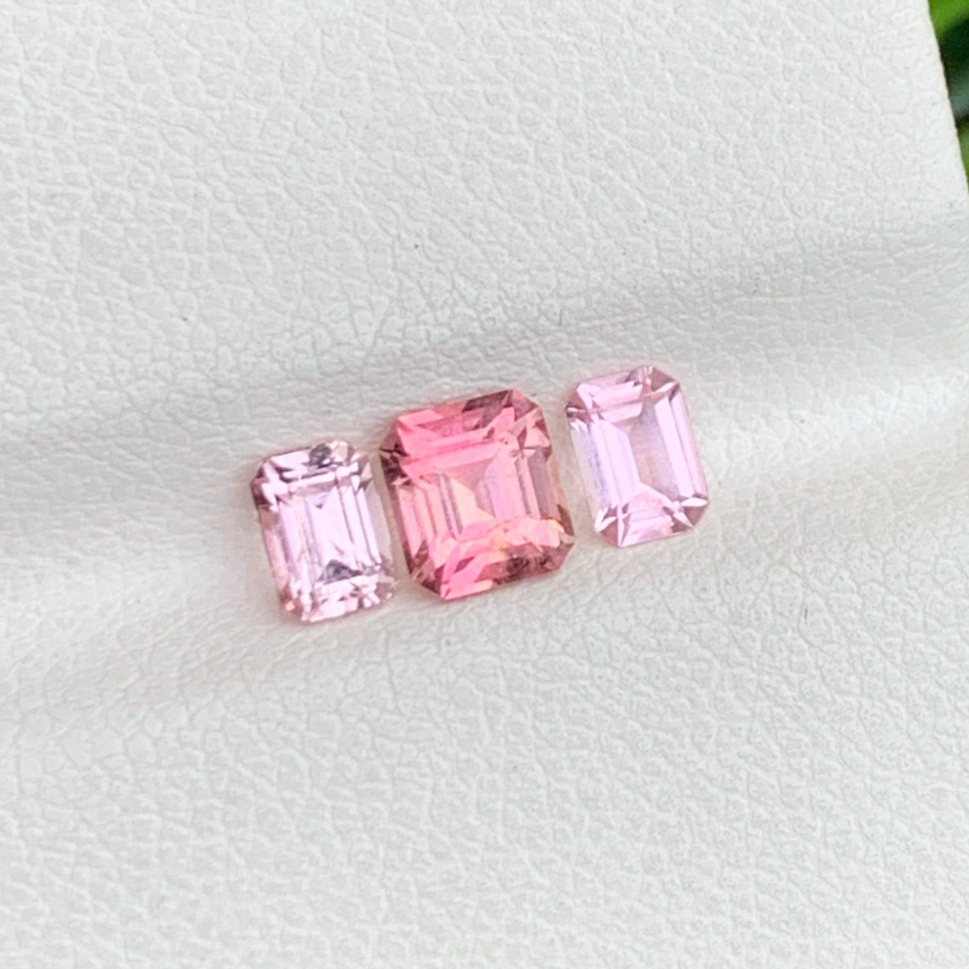 pink stone ring Set