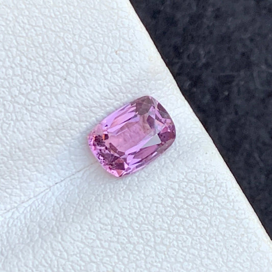 Pinkish Purple Spinel Gemstone from Afghanistan, Cushion Cut 0.90 Carat