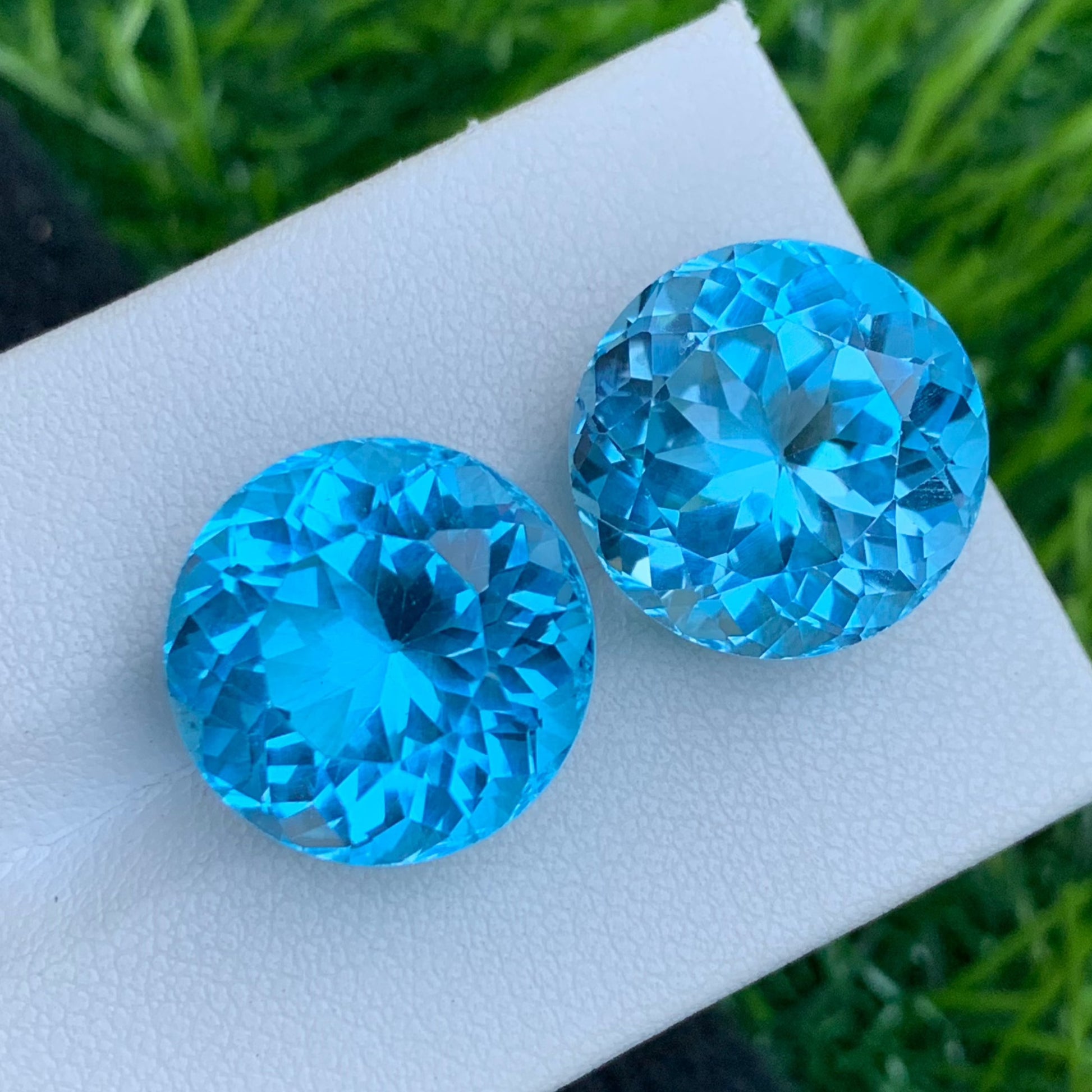 blue earrings pair 