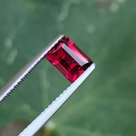 Pinkish Red Garnet from Madagascar, Easy bar Cut 1.55 Cts