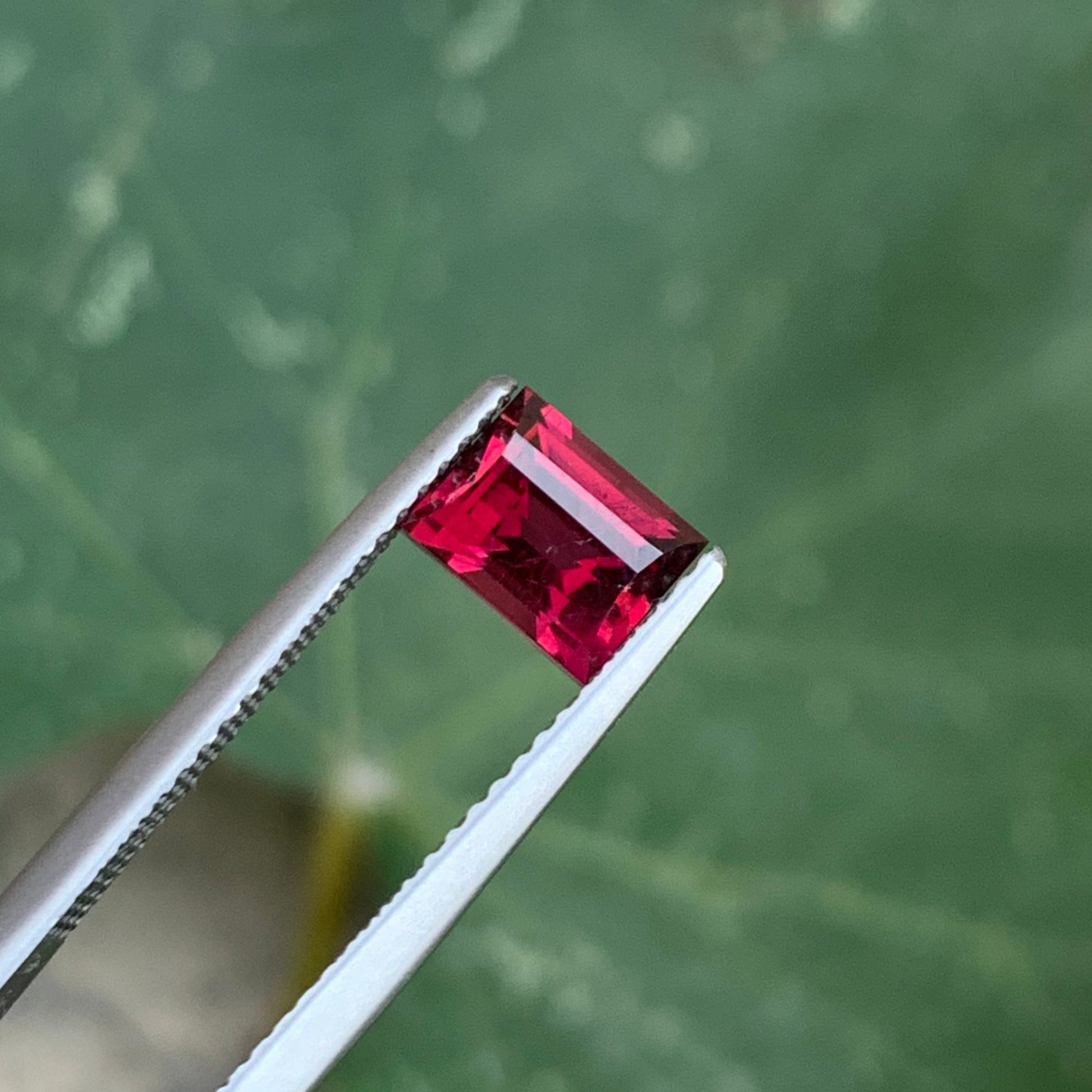 loose pink red garnet