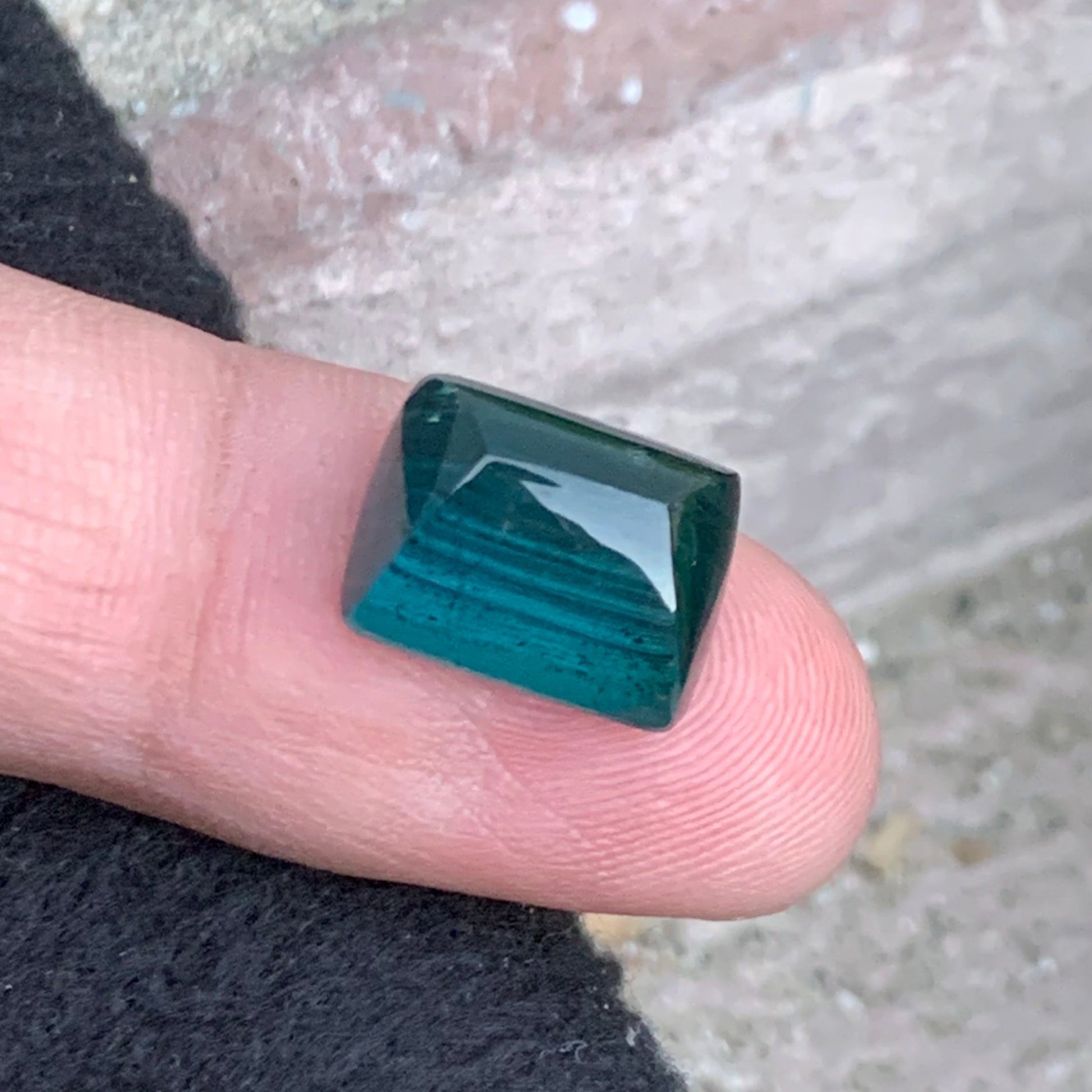 Natural Blue tourmaline cabochon