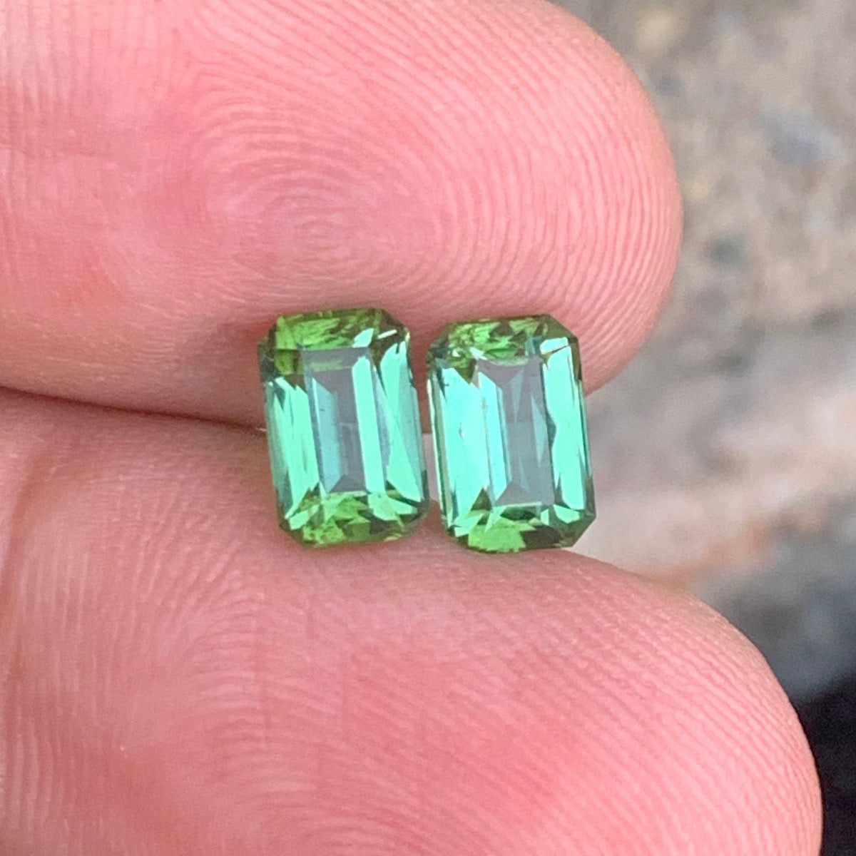 Bluish Green Tourmaline pair
Bluish Green Tourmaline  earrings