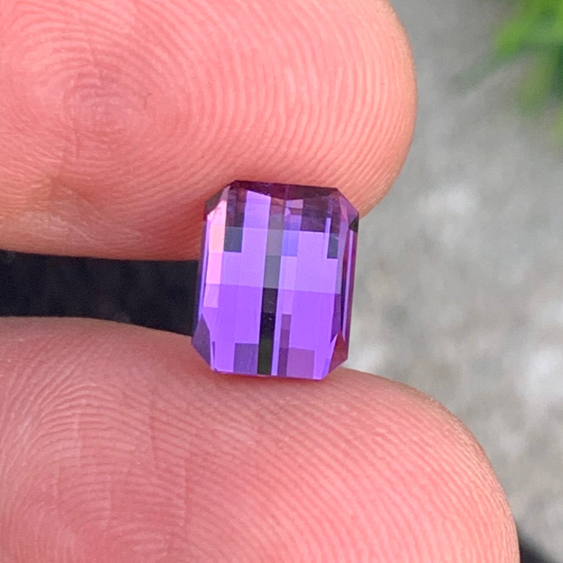 Pink Purple Amethyst, 2.45 Carats Pixel Shape, Loose Amethyst Gemstone