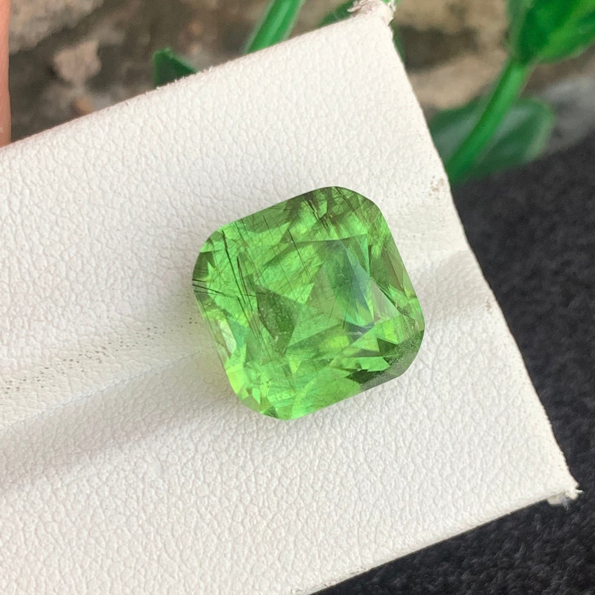 Rutile Green Peridot gemstone
Rutile Green Peridot jewelry