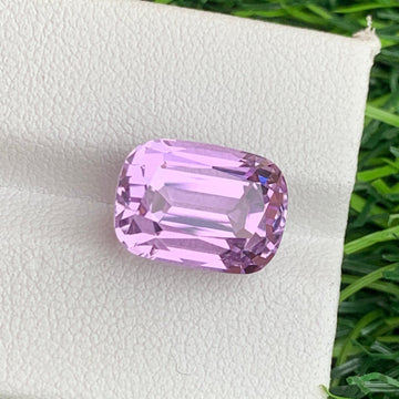 10.65 Carat Natural Hot Pink Kunzite with Cushion Shape from Afghanistan