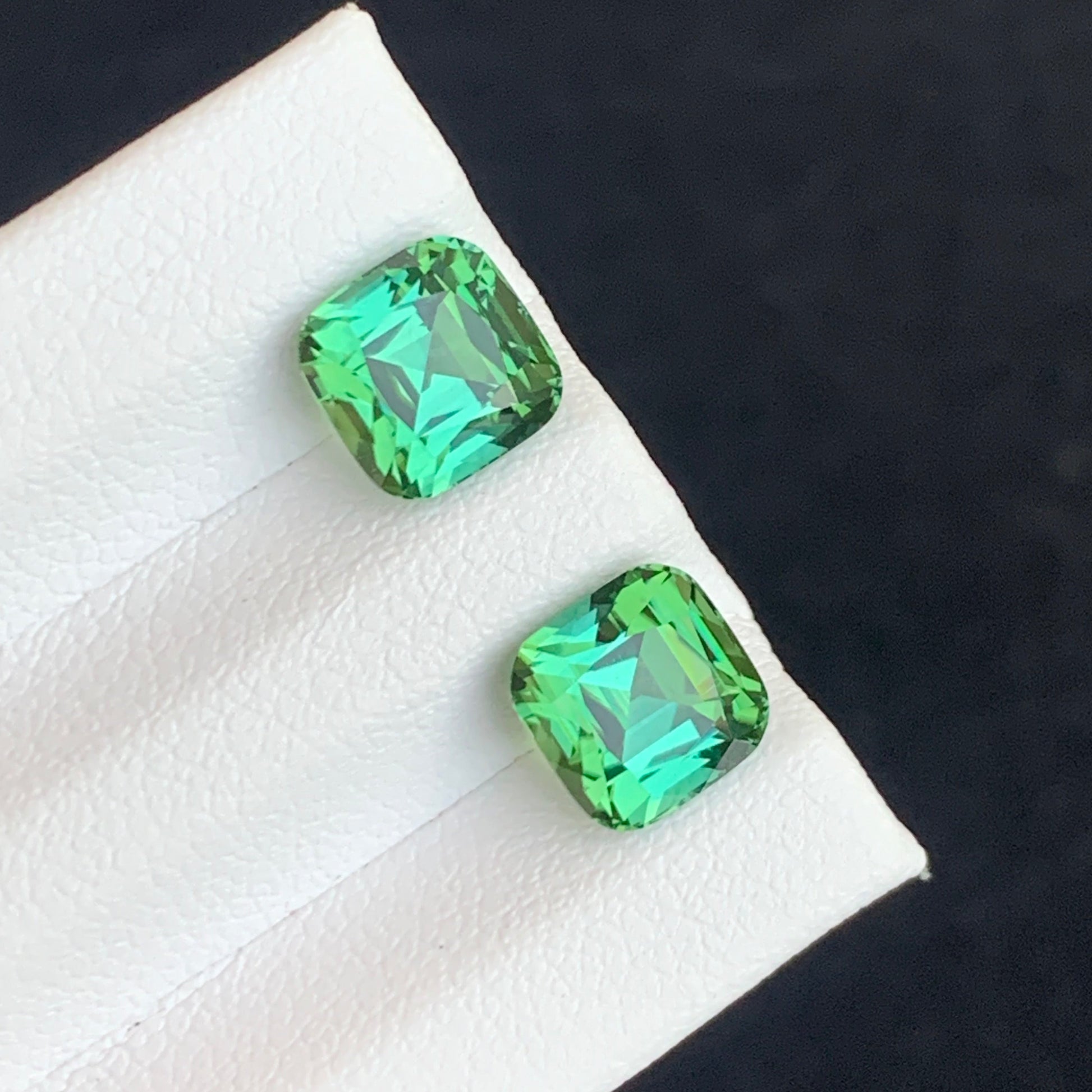 Green Tourmaline Pair