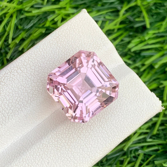 23.55 Carats Loose Pink Kunzite, Kunzite Stone Asscher Shape- 15.00x14.84 MM