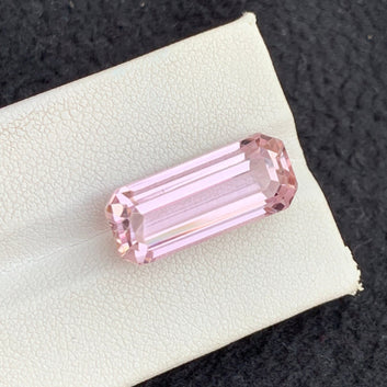 17.00 Carats Faceted Pink Kunzite, Kunzite Stone Emerald Shape- 20.82x8.91 MM