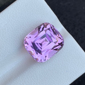 Loose Natural Pink Kunzite, Cushion Cut 9.00 Carats