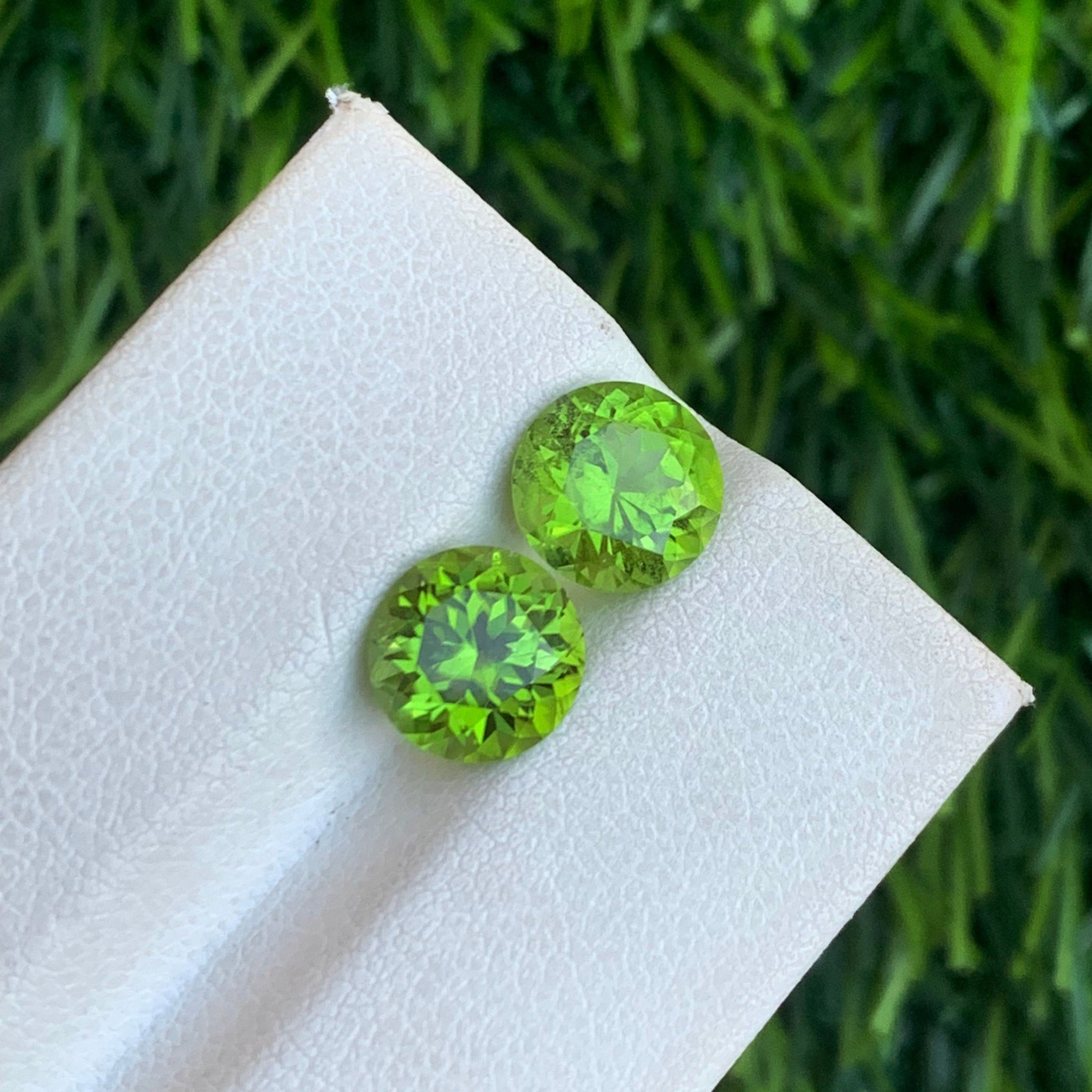 Green Earrings Pair