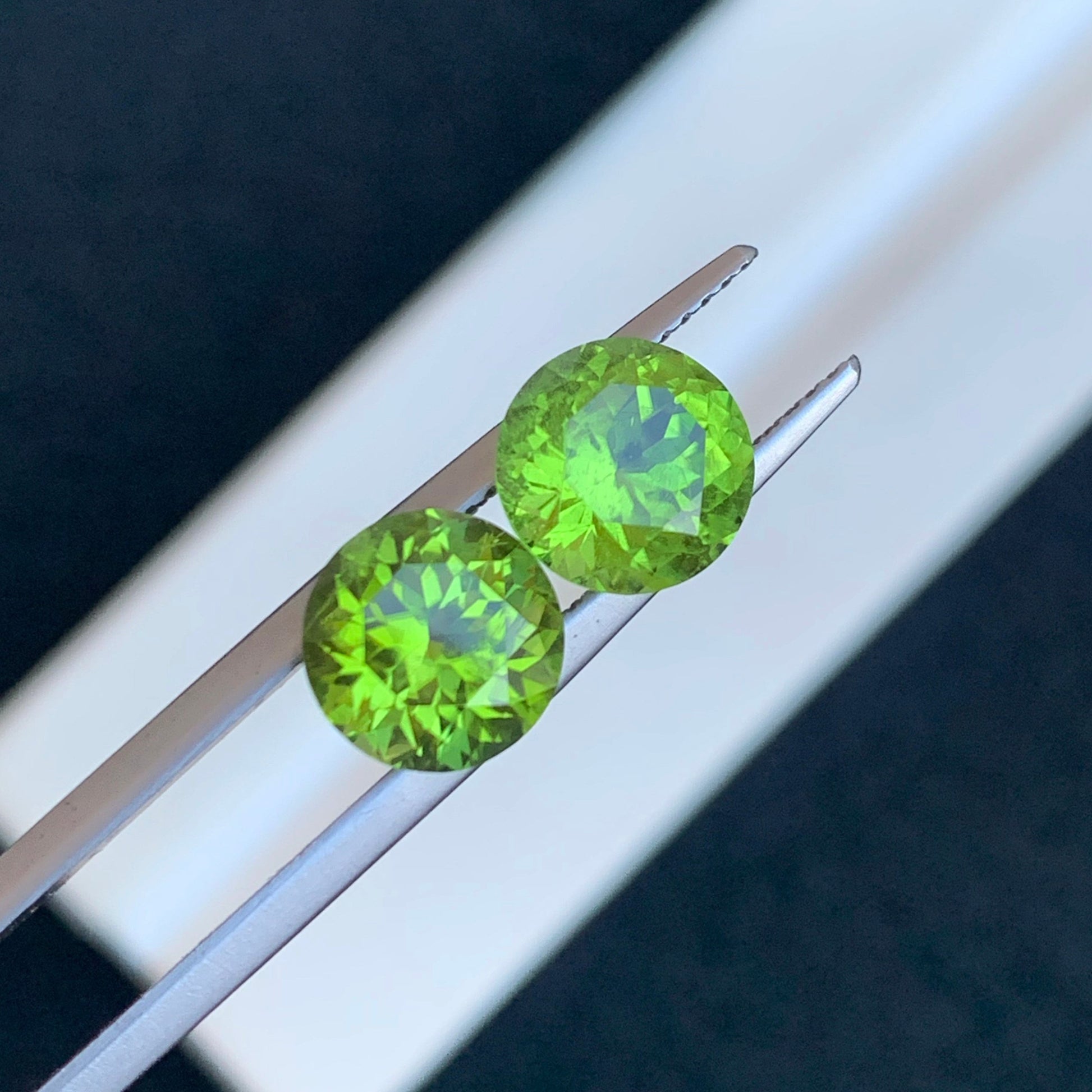 Natural Peridot Pair