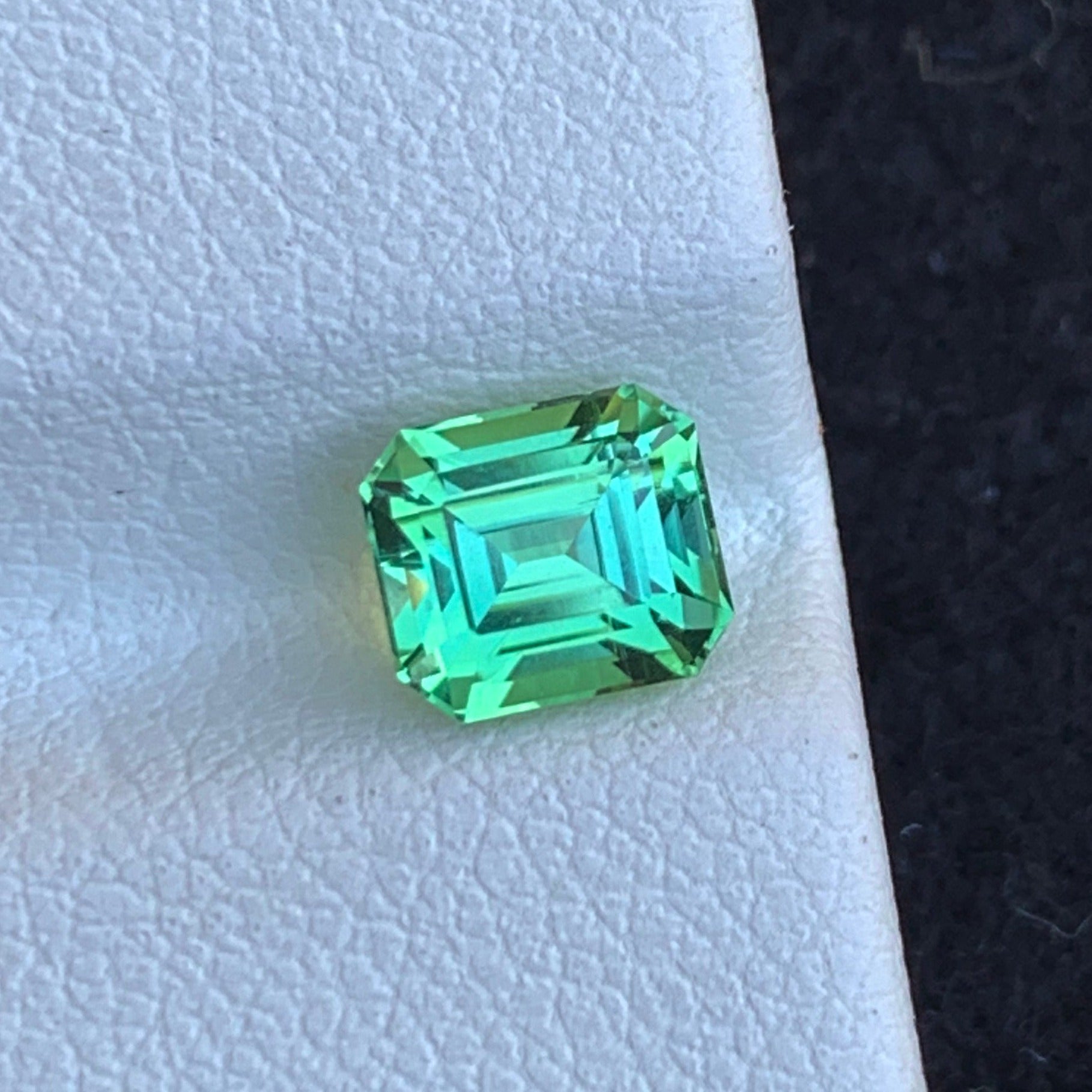 Natural apple green tourmaline