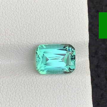 3.20 Carats Glamorous Seafoam Green Tourmaline with Cushion Cut from Afghanistan