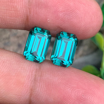 Lagoon Tourmaline gemstone
Lagoon Tourmaline earrings