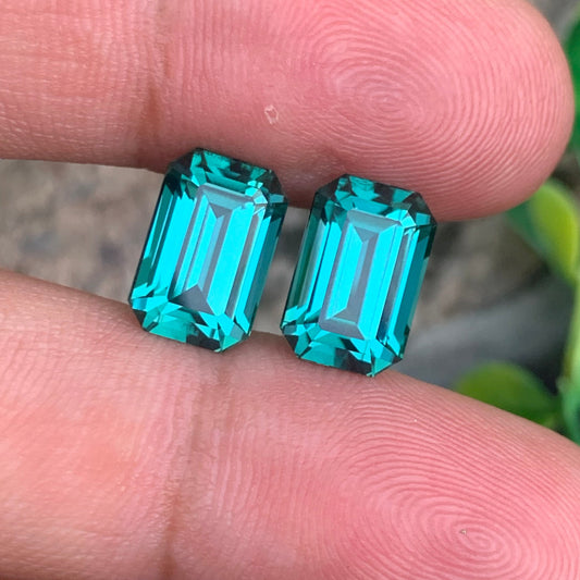 Lagoon Tourmaline gemstone
Lagoon Tourmaline earrings