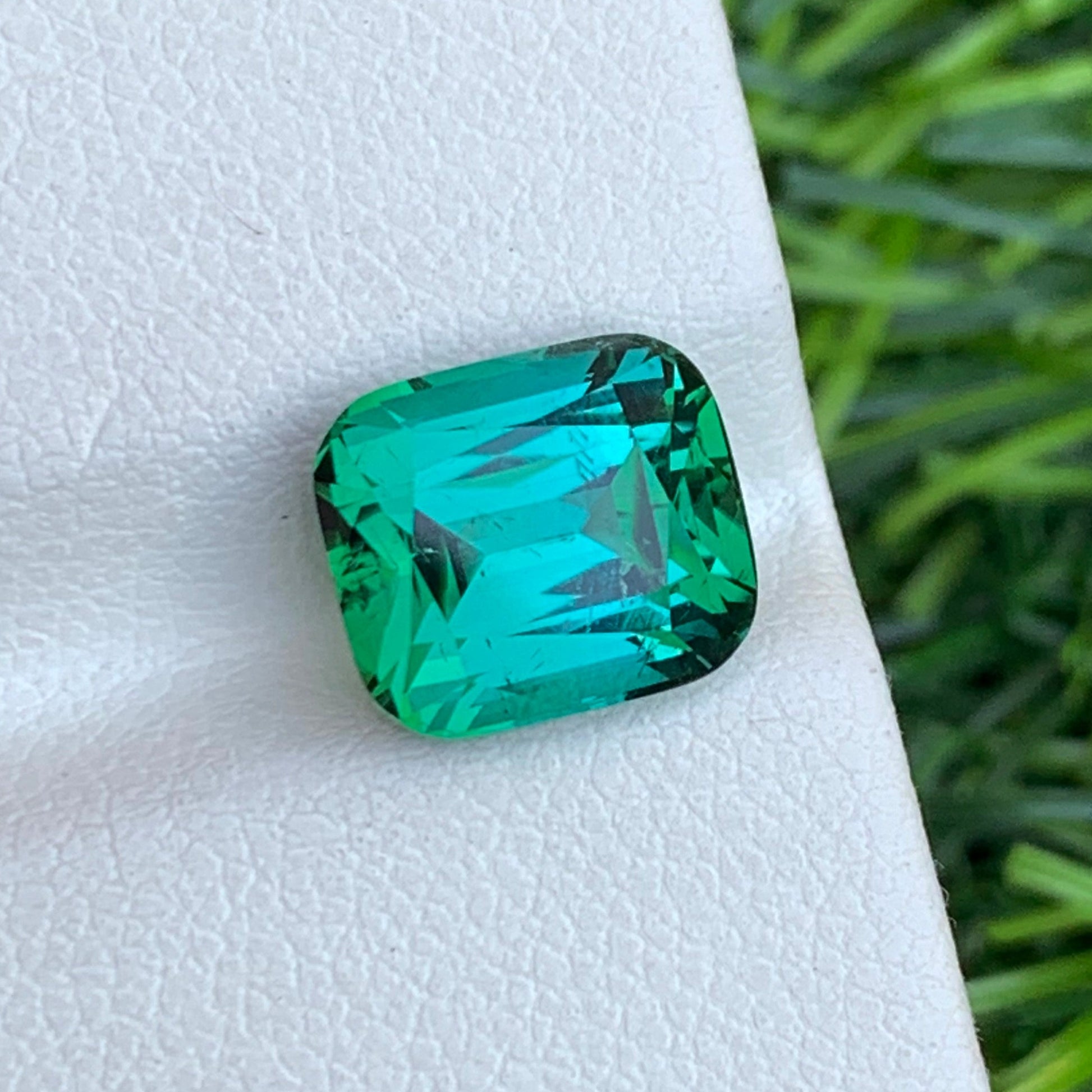 Loose bluish green tourmaline