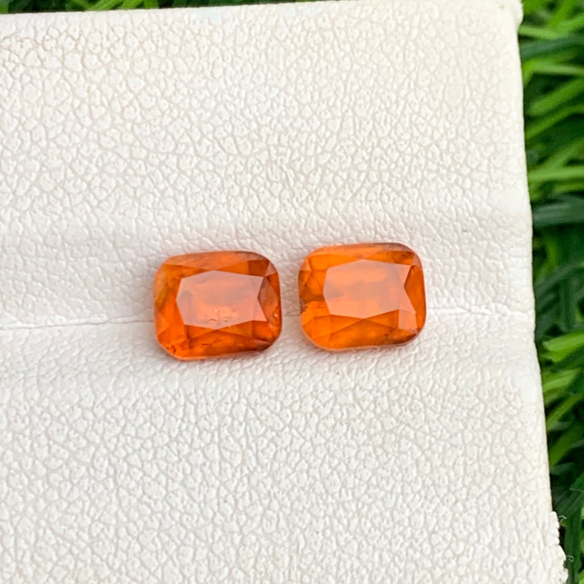 Hessonite Garnet Pair