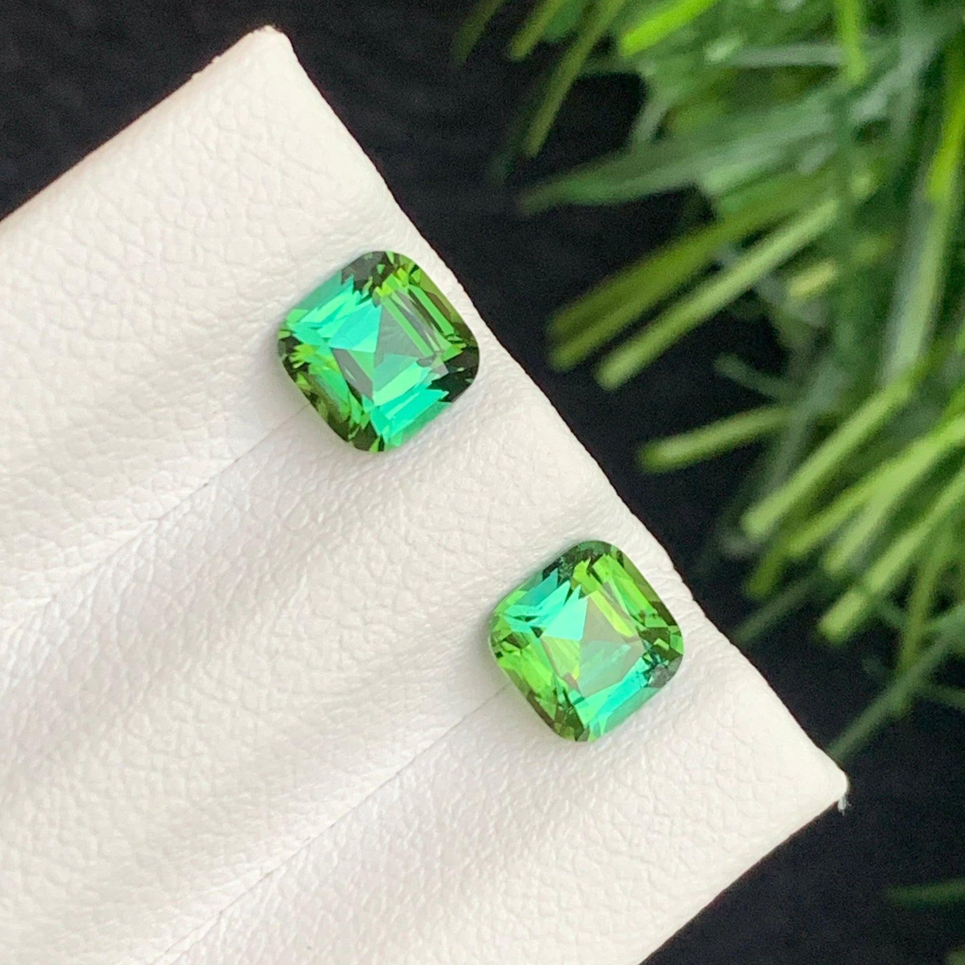 Green Tourmaline Pair