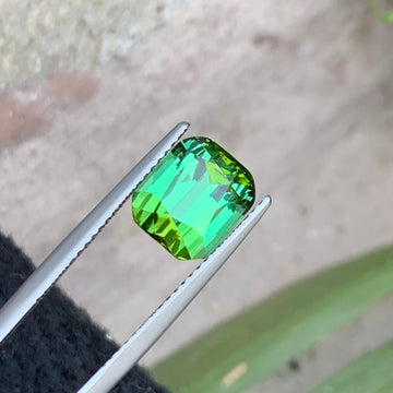 bright mint green tourmaline