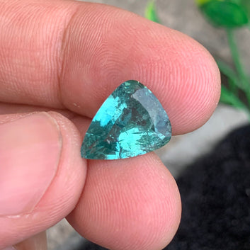 4.55 Carats Glamorous Lagoon Tourmaline with Triangular Shape | Afghan Origin