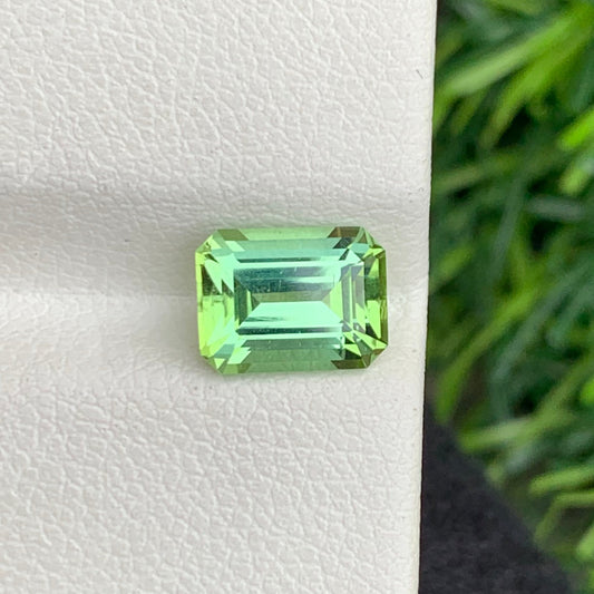 Apple green tourmaline
