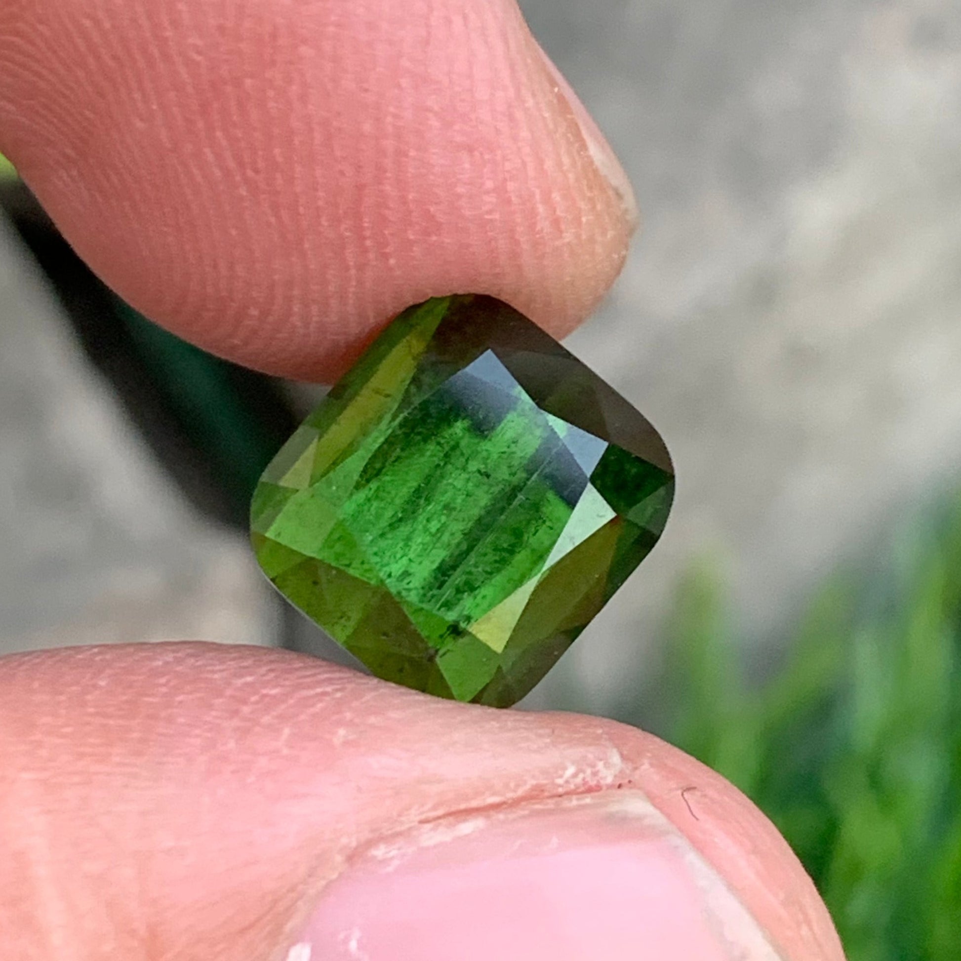 yellow green gemstone