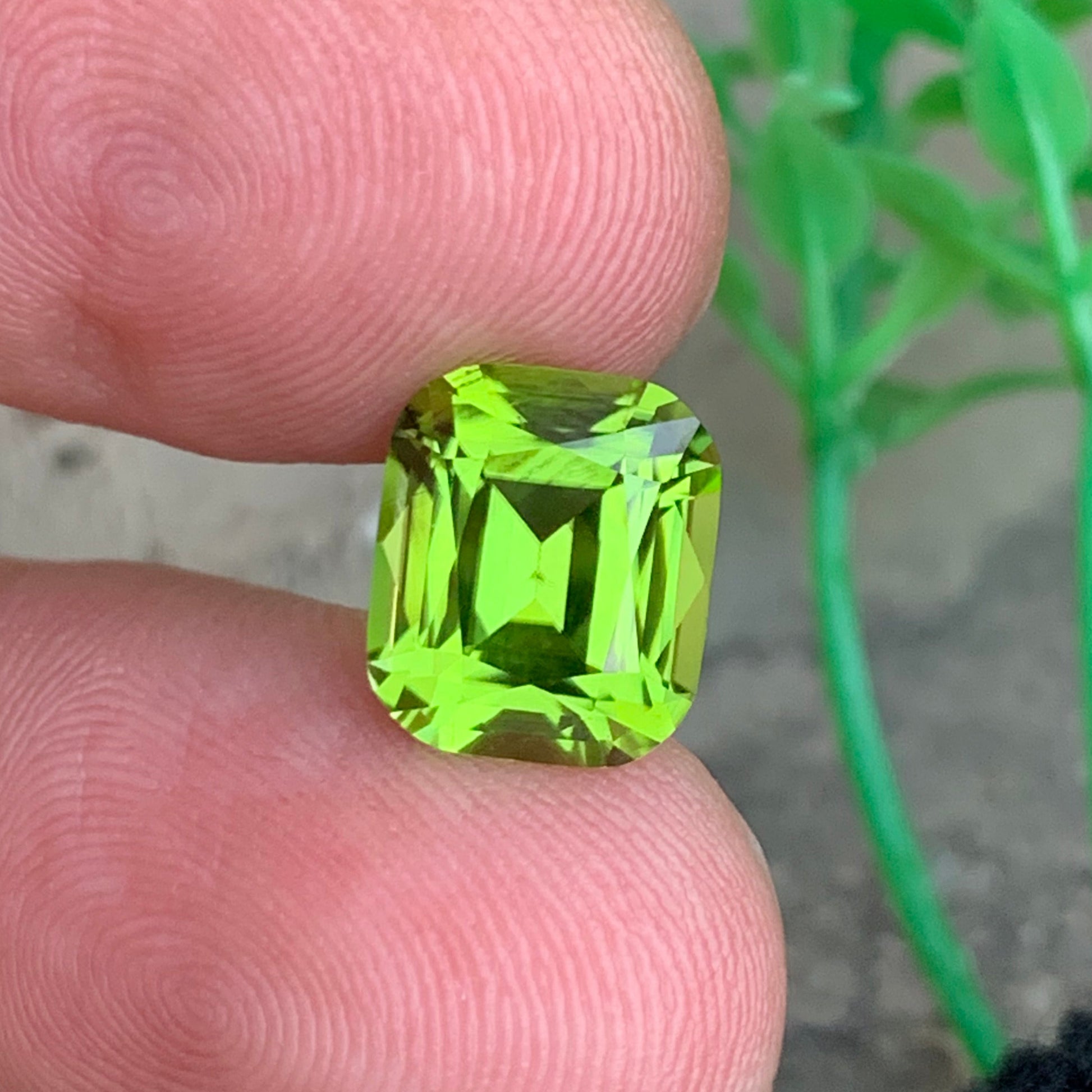 Yellow Green Peridot ring