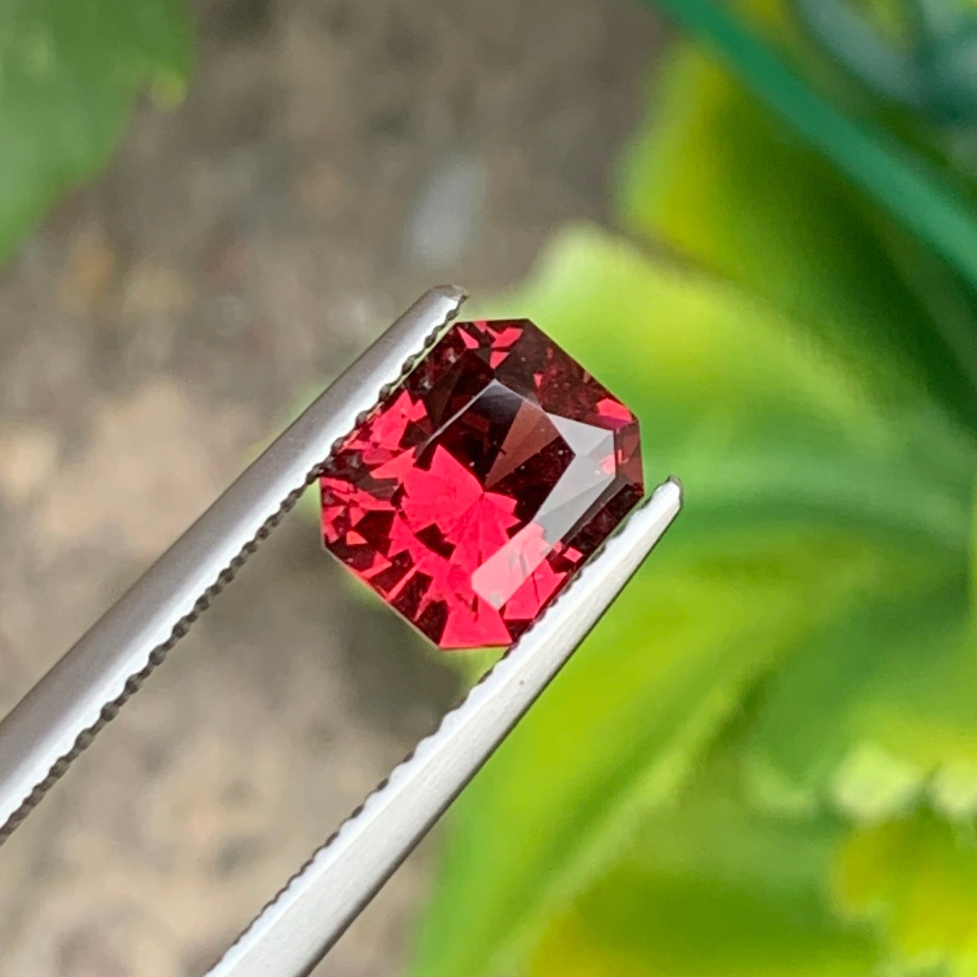 pink red garnet