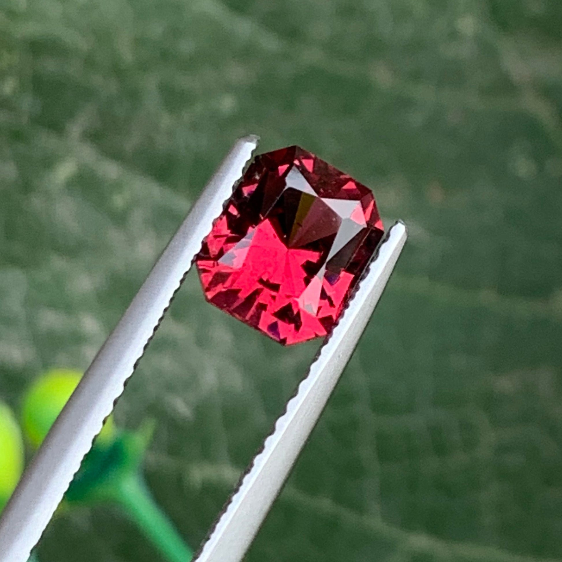 pink red garnet gems