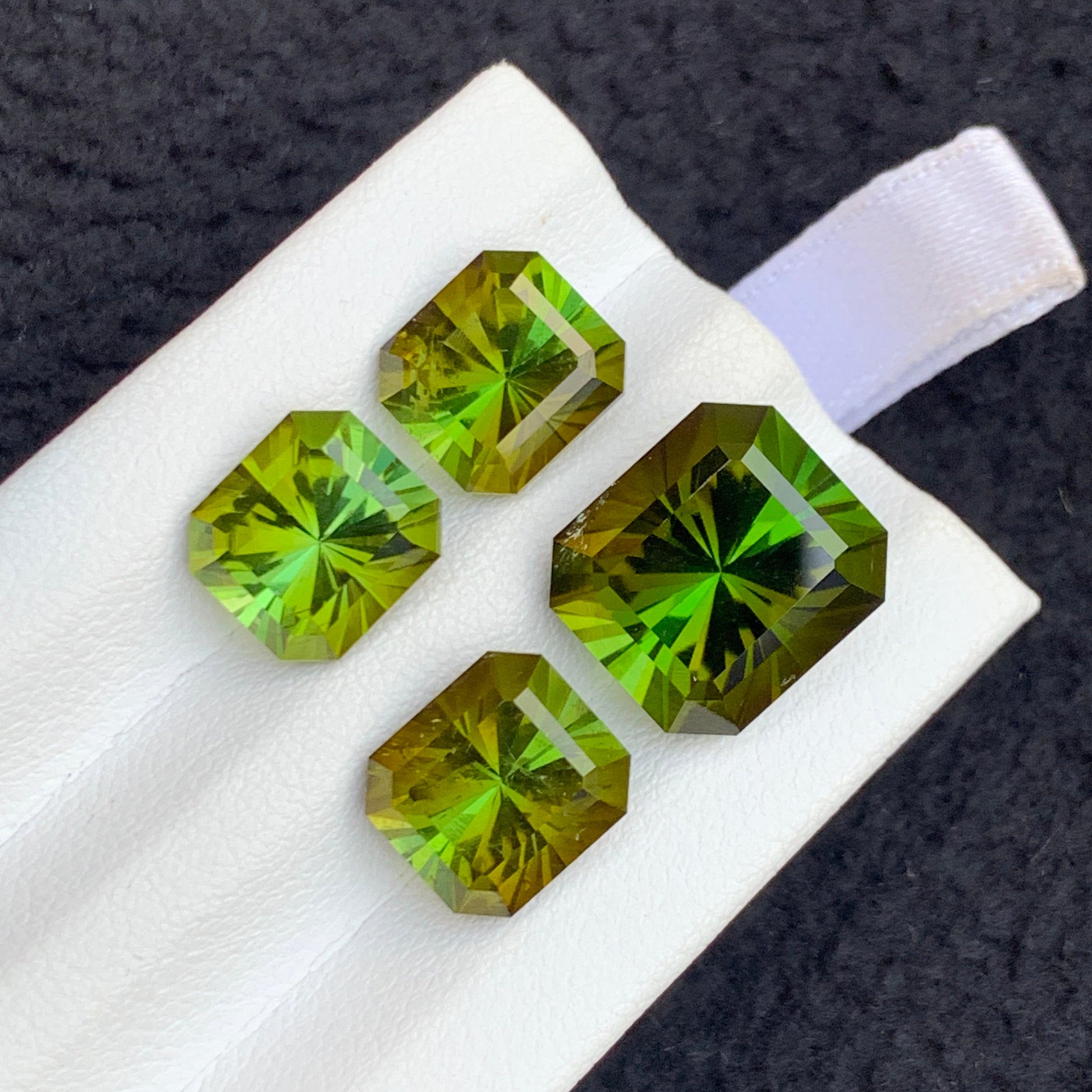 Bright Forest Green Tourmaline earrings
 Green Tourmaline necklace