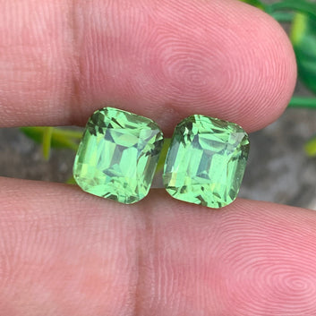  Green Peridot earrings
 Green Peridot pair