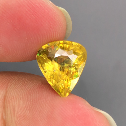 5.05 Carats Loose Sphene Gemstone - Titanite Gemstone  - Pear Shape