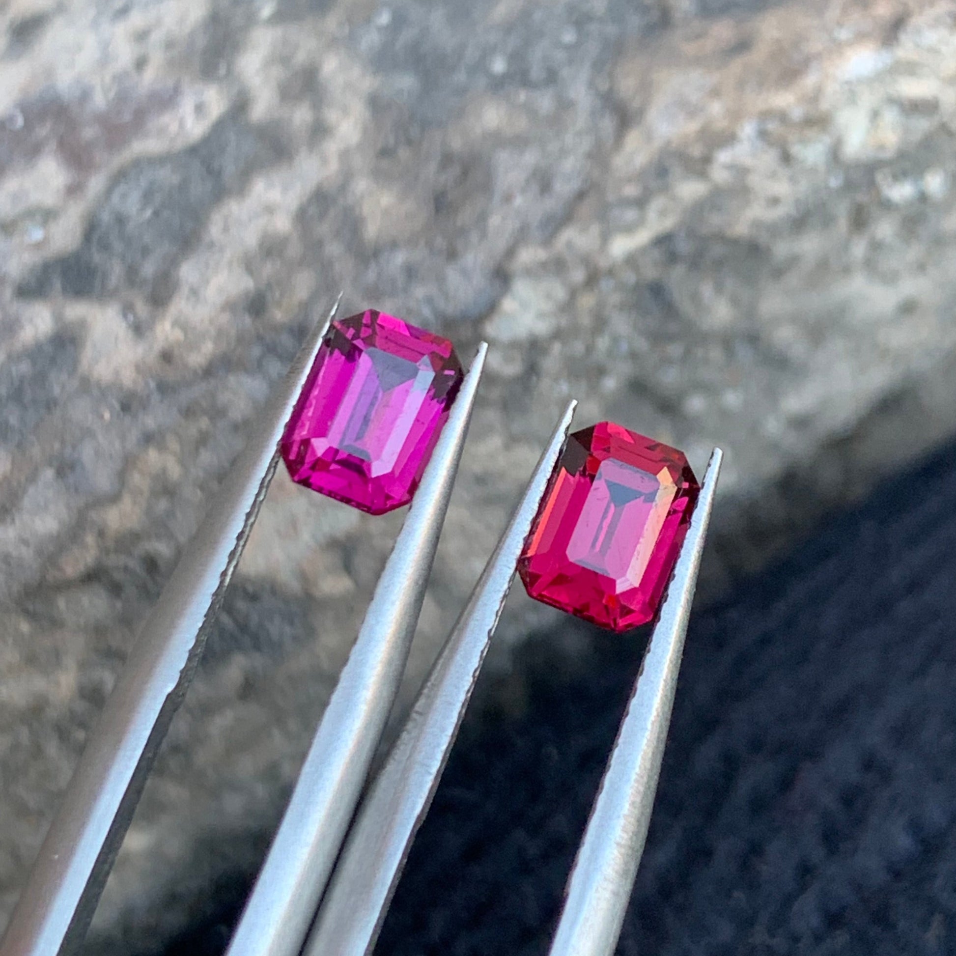 Natural Garnet Pair