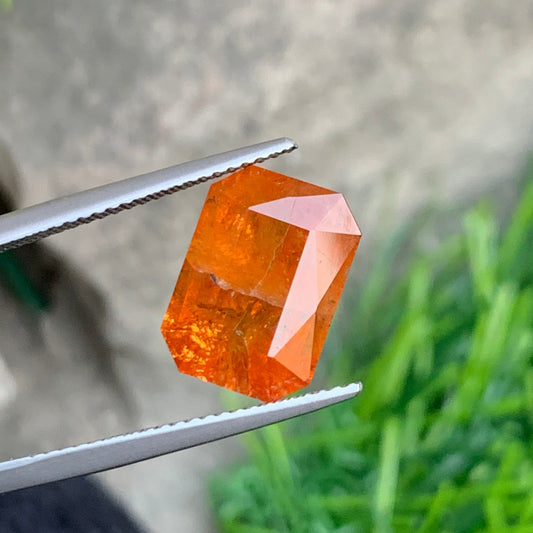 Hessonite Garnet from Afghanistan, Fancy Cut 6.15 Cts