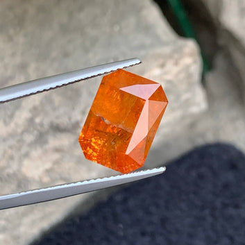 Hessonite Garnet from Afghanistan, Fancy Cut 6.15 Cts