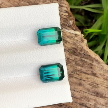 Bicolor Tourmaline Pair
Ink Blue Tourmaline Gemstone Cushion Cut Close